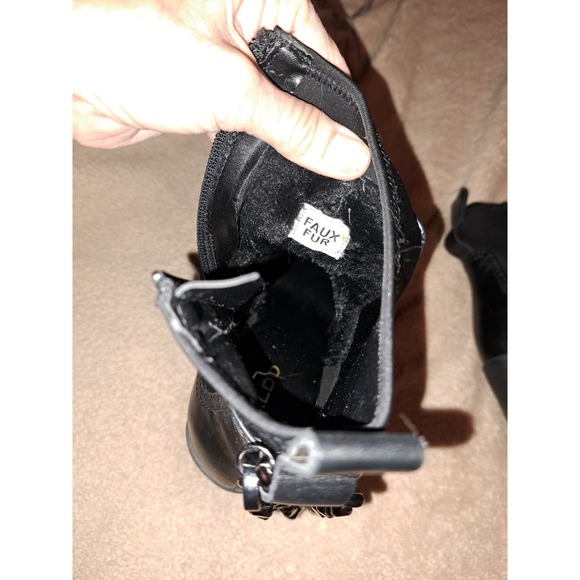 New-GORGEOUS AND SASSY! Aldo Bolder Ankle Chain Platform Boots Sz 8 - Picture 10 of 16